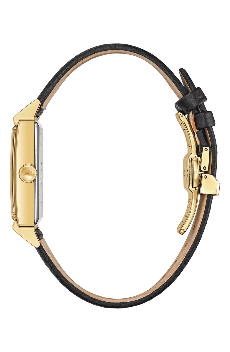 BULOVA Frank Sinatra My Way Leather Strap Watch, 29.5mm, Alternate, color, 