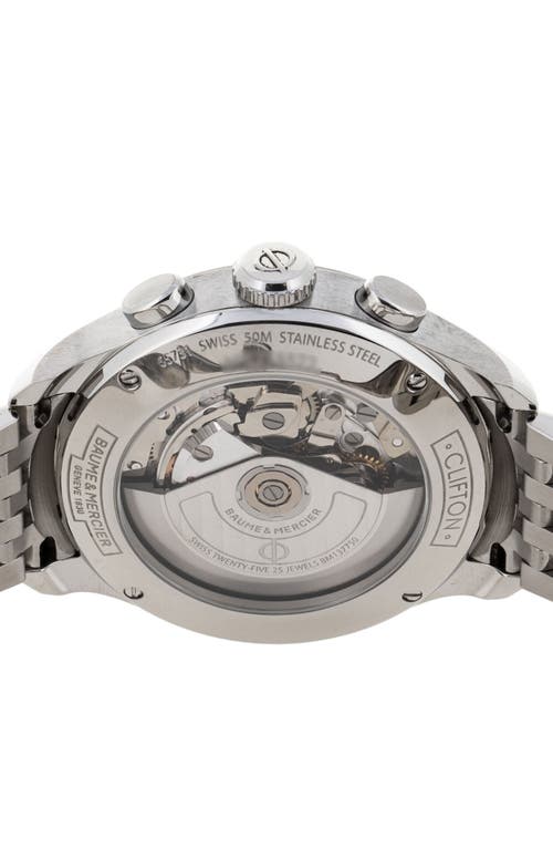 Watchfinder & Co. Baume & Mercier 2020 Clifton Automatic Bracelet Chronograph Watch, 43mm In Black