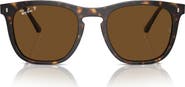 Ray-Ban 53mm Polarized Square Sunglasses