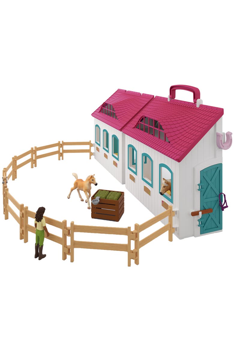 Horse Club Open Stable Litte Horseshoe 60 Piece Set, Alternate, color, Multicolored