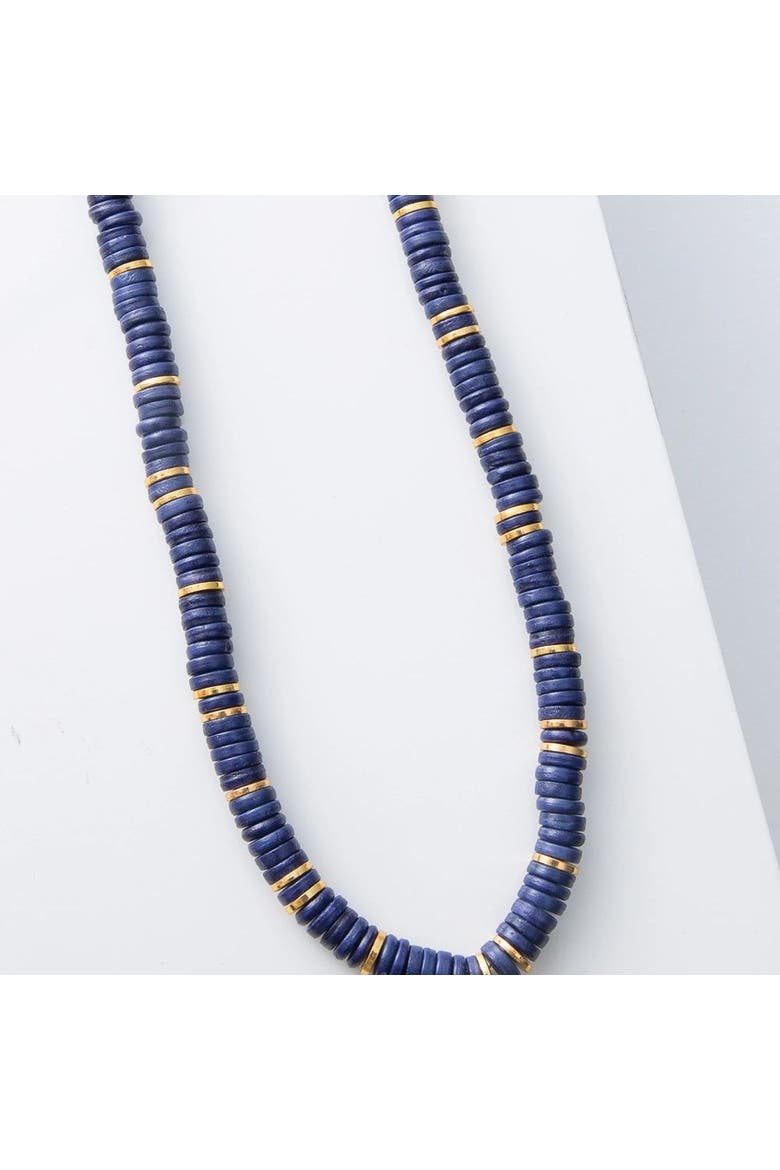 Heishi Necklace, Main, color, Deep Indigo