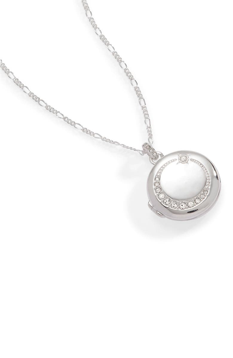 Alex and Ani Mother Locket Necklace, Alternate, color, Silver