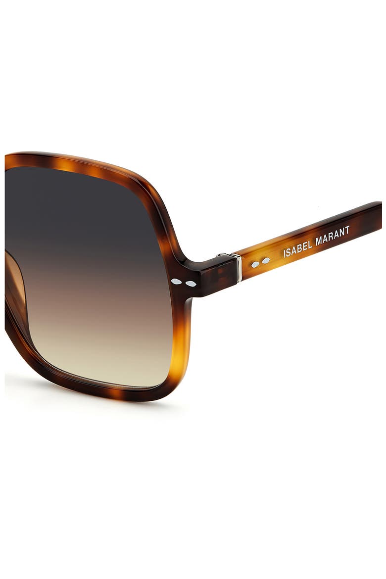 Square Sunglasses, Alternate, color, HAVANA / GRAY BROWN