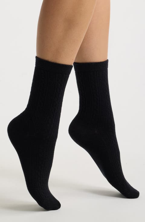 Cable Crew Socks