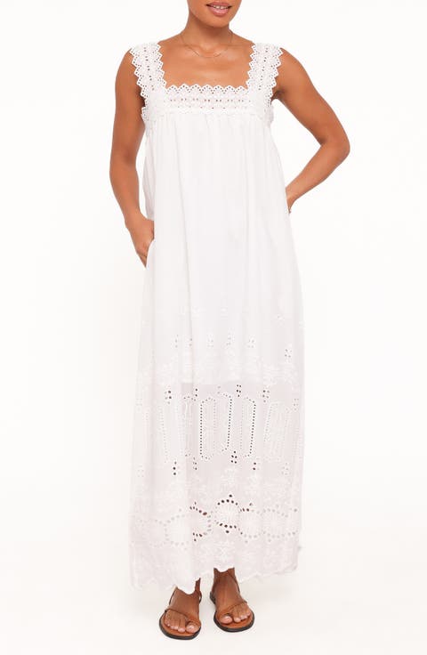 Winora Eyelet Cotton Midi Dress