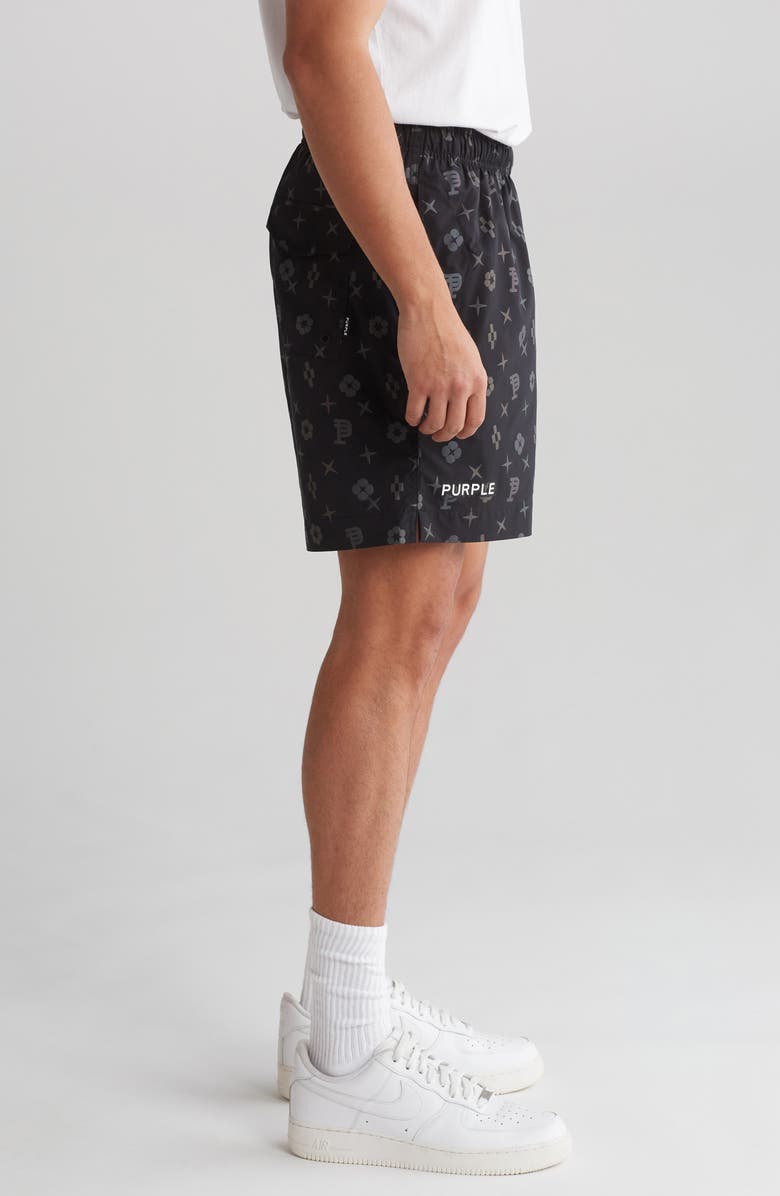 PURPLE BRAND All Round Print Pull-On Shorts, Alternate, color, 