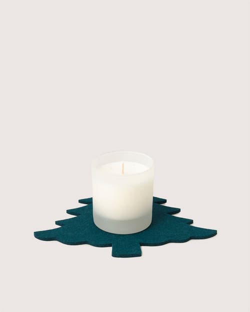 Graf & Lantz Graf Lantz Merino Wool Fir Tree Trivet In Green
