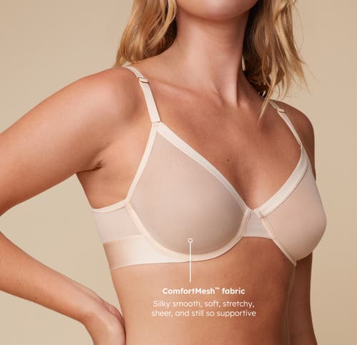 Harper Wilde Comfortmesh Plunge Bra In Pearl