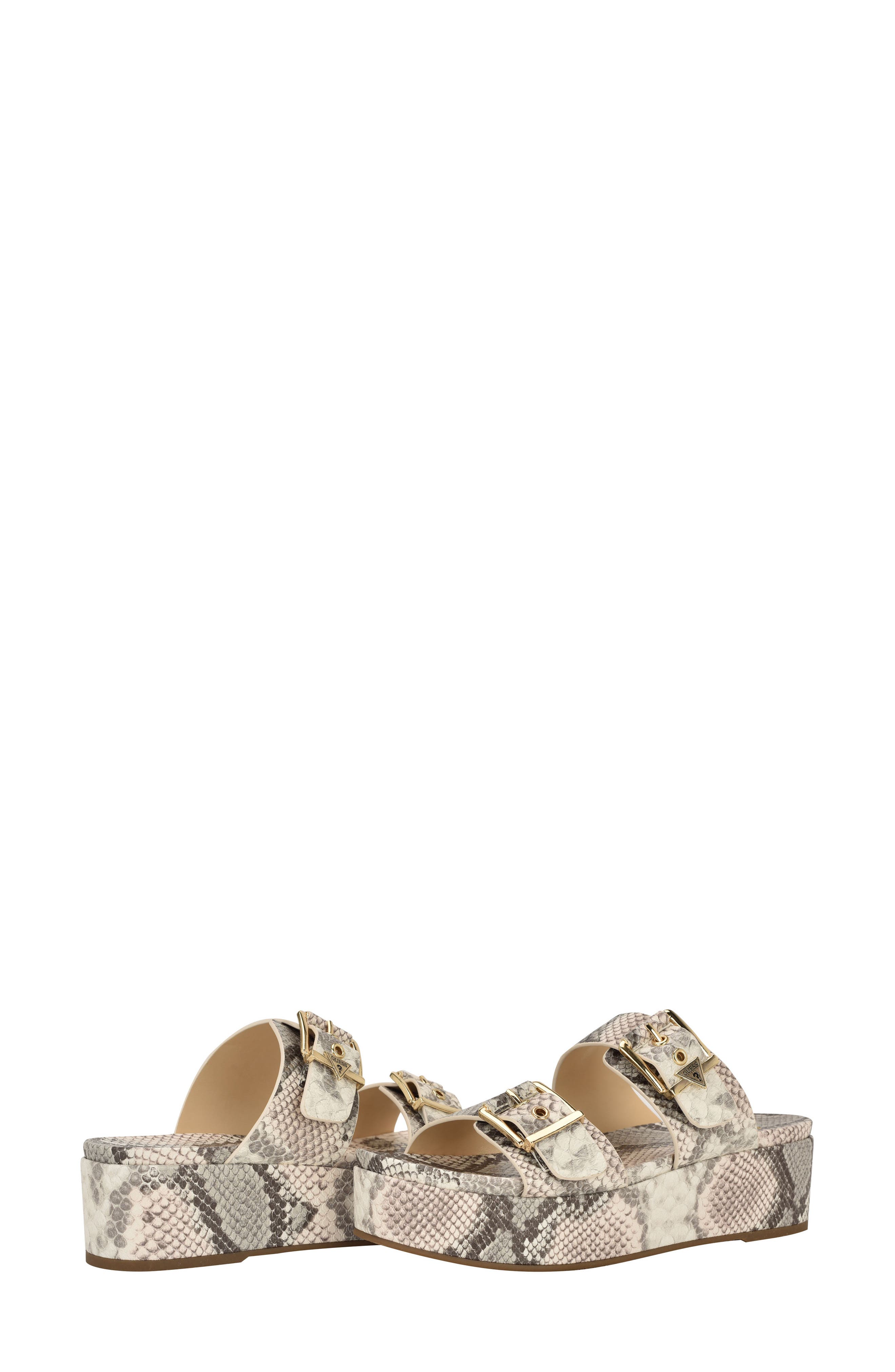 Platform Slide Sandal, Alternate, color, TAUPE