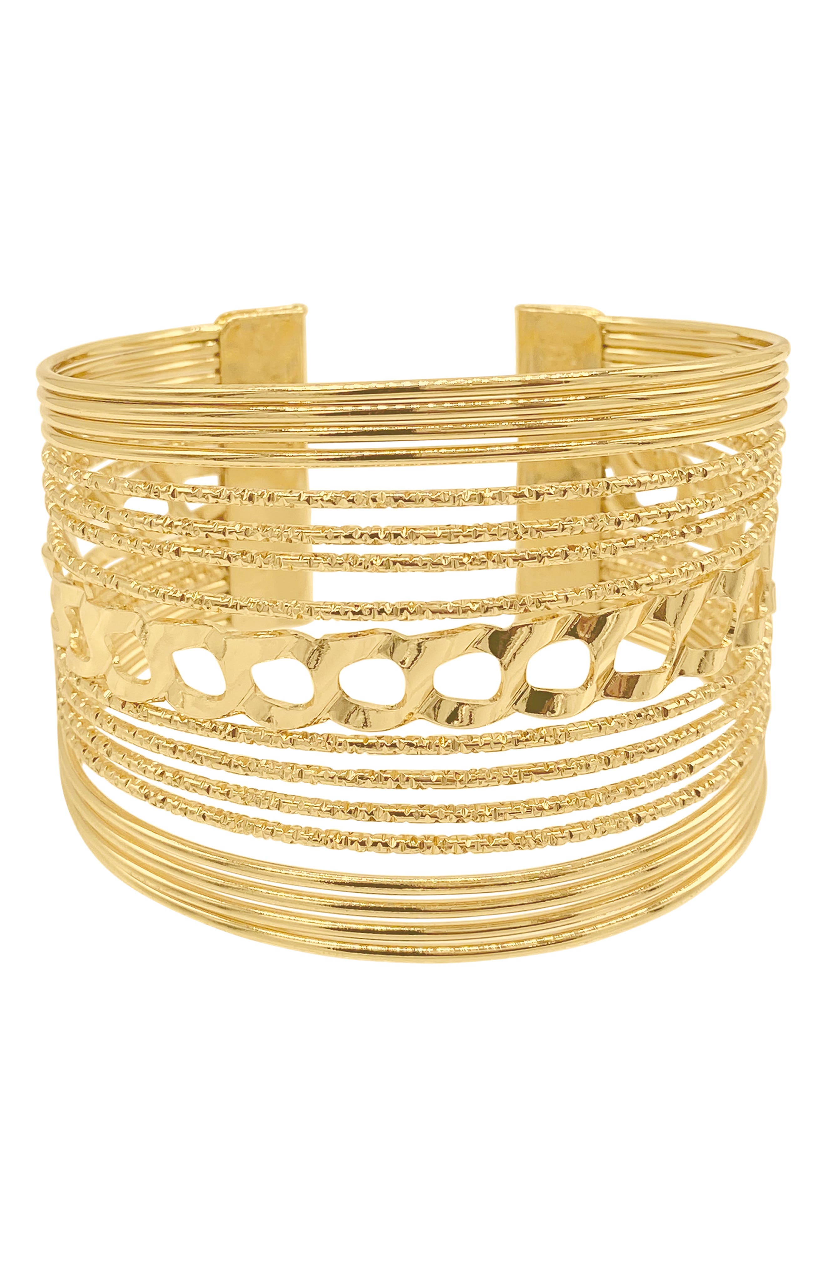 Adornia Multistrand Layered Cuff Bracelet