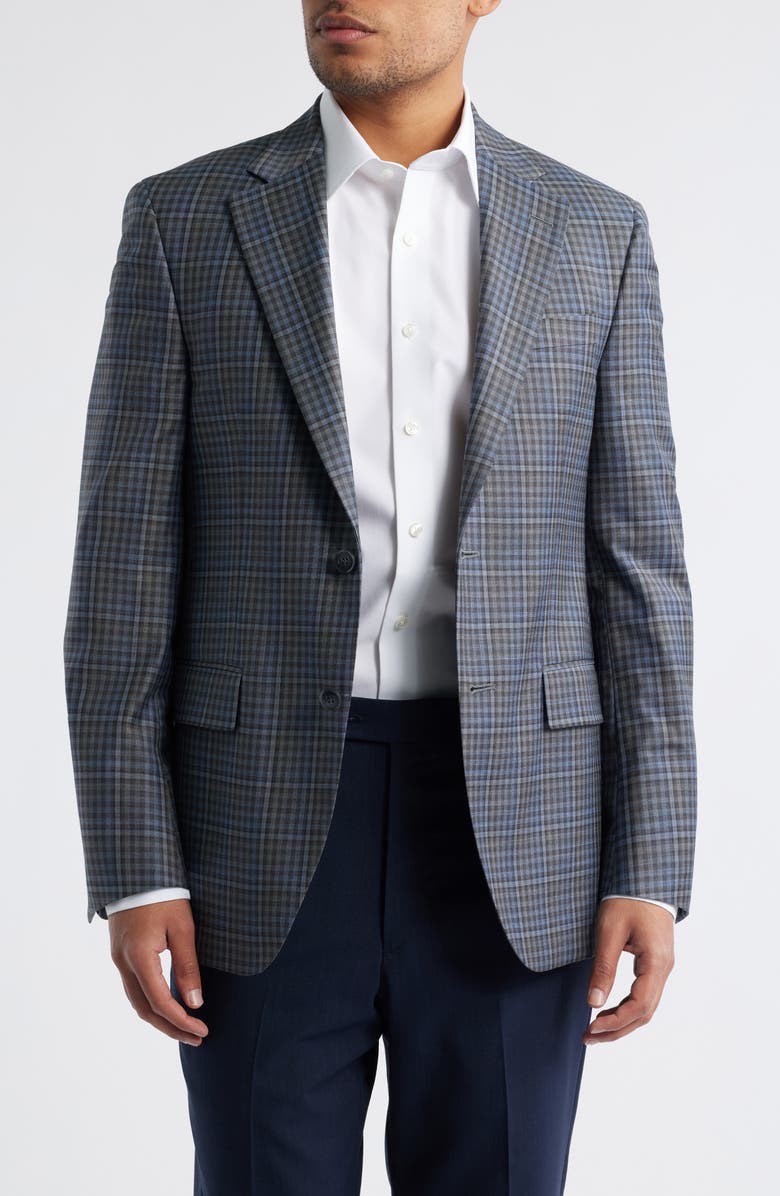 Peter Millar Flynn Classic Sport Coat, Main, color, Grey