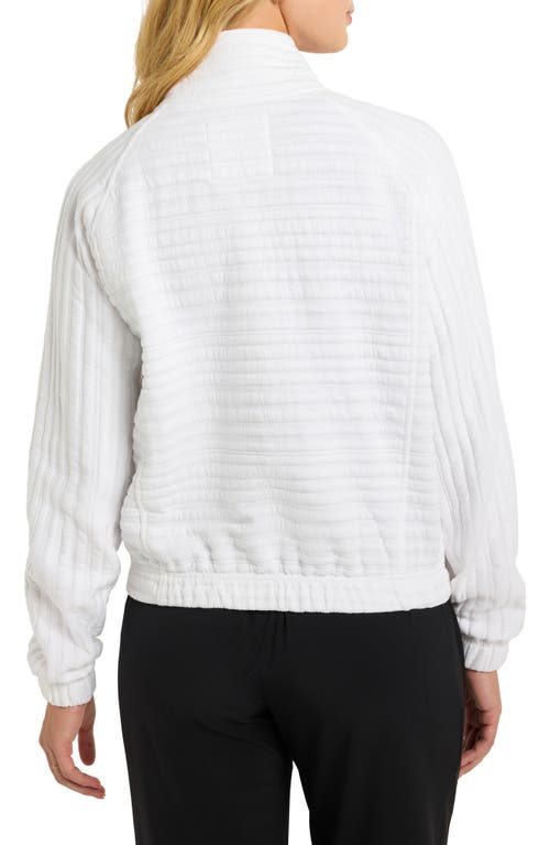 NZ ACTIVE BY NIC+ZOE NZ ACTIVE BY NIC+ZOE TEXTURE STRIPE BOMBER JACKET