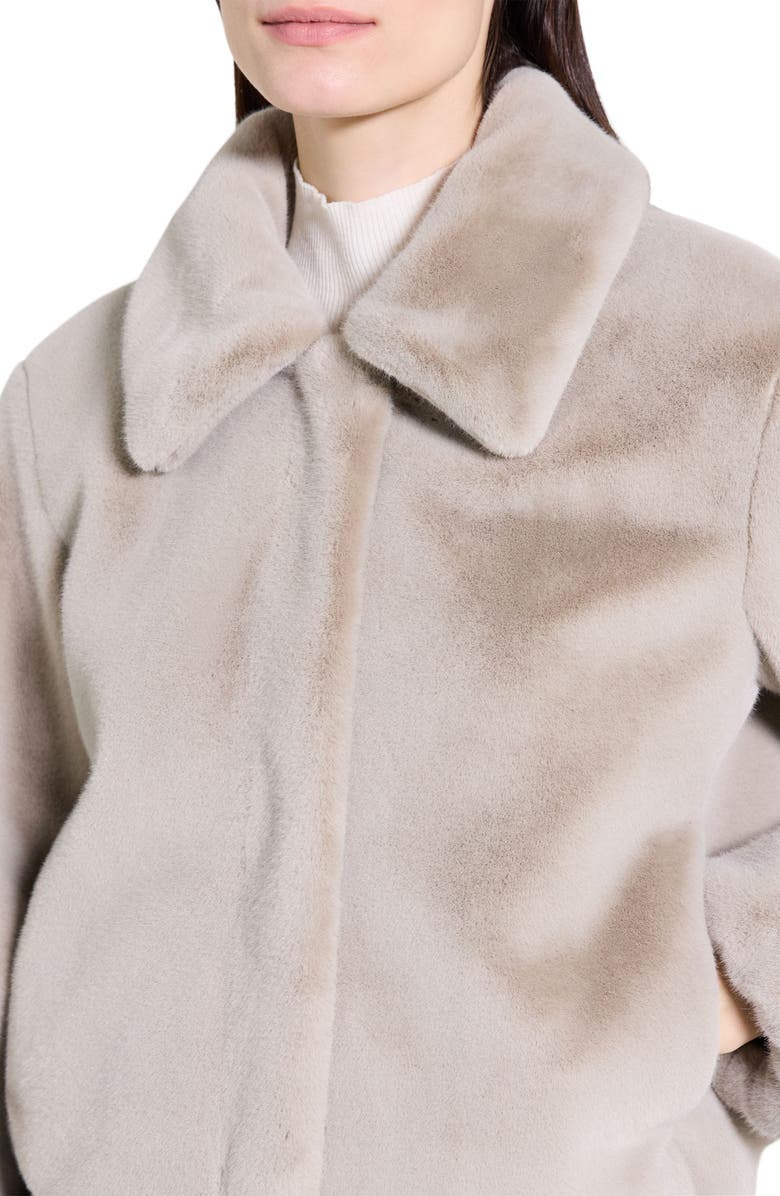 Theory Faux Fur Coat, Alternate, color, Mirror