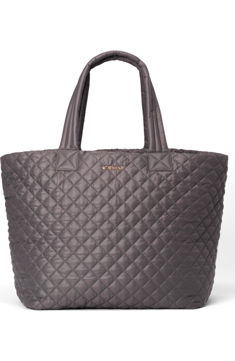 MZ Wallace Deluxe Large Metro Tote, Main, color, Medium Gray