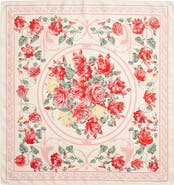 MARCUS ADLER Floral Satin Square Scarf