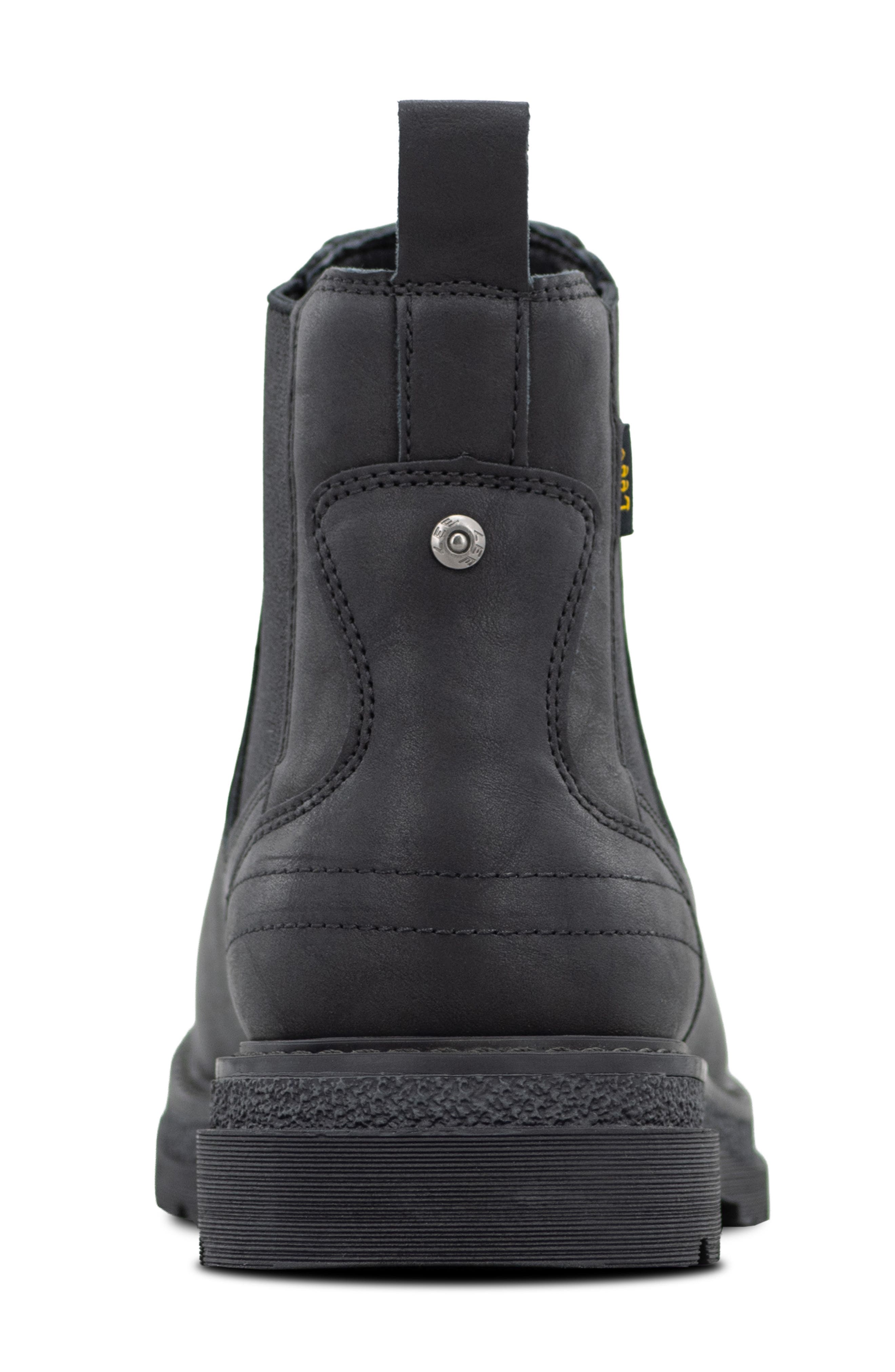 Ridge Faux Leather Chelsea Boot, Alternate, color, BLACK/ BLACK