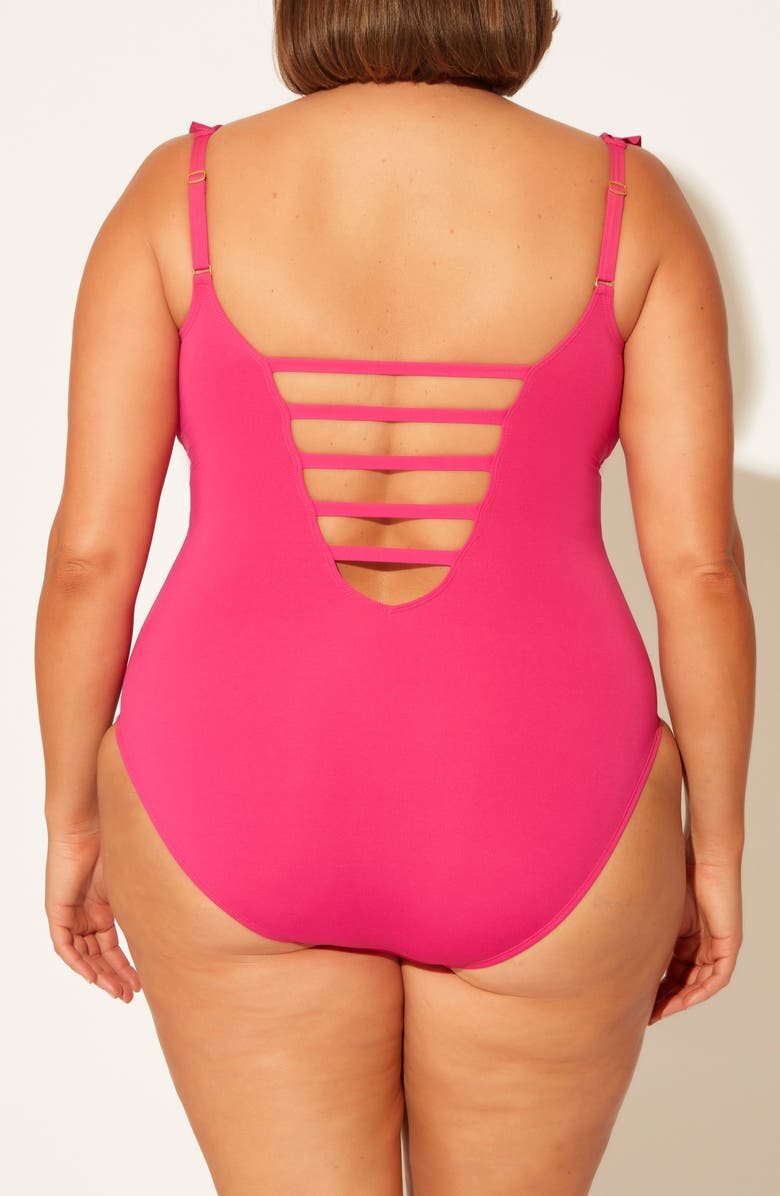 BLEU by Rod Beattie Rufflicious One-Piece Swimsuit, Alternate, color,