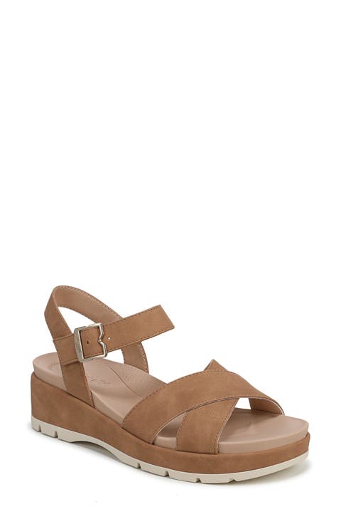 Free Love Ankle Strap Platform Slide Sandal (Women)