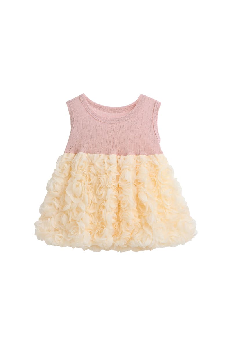 Tulleen Rose Rabbit Cardigan Dress, Alternate, color, Pink