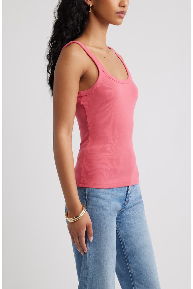 Rib Tank, Alternate, color, PINK PARTY