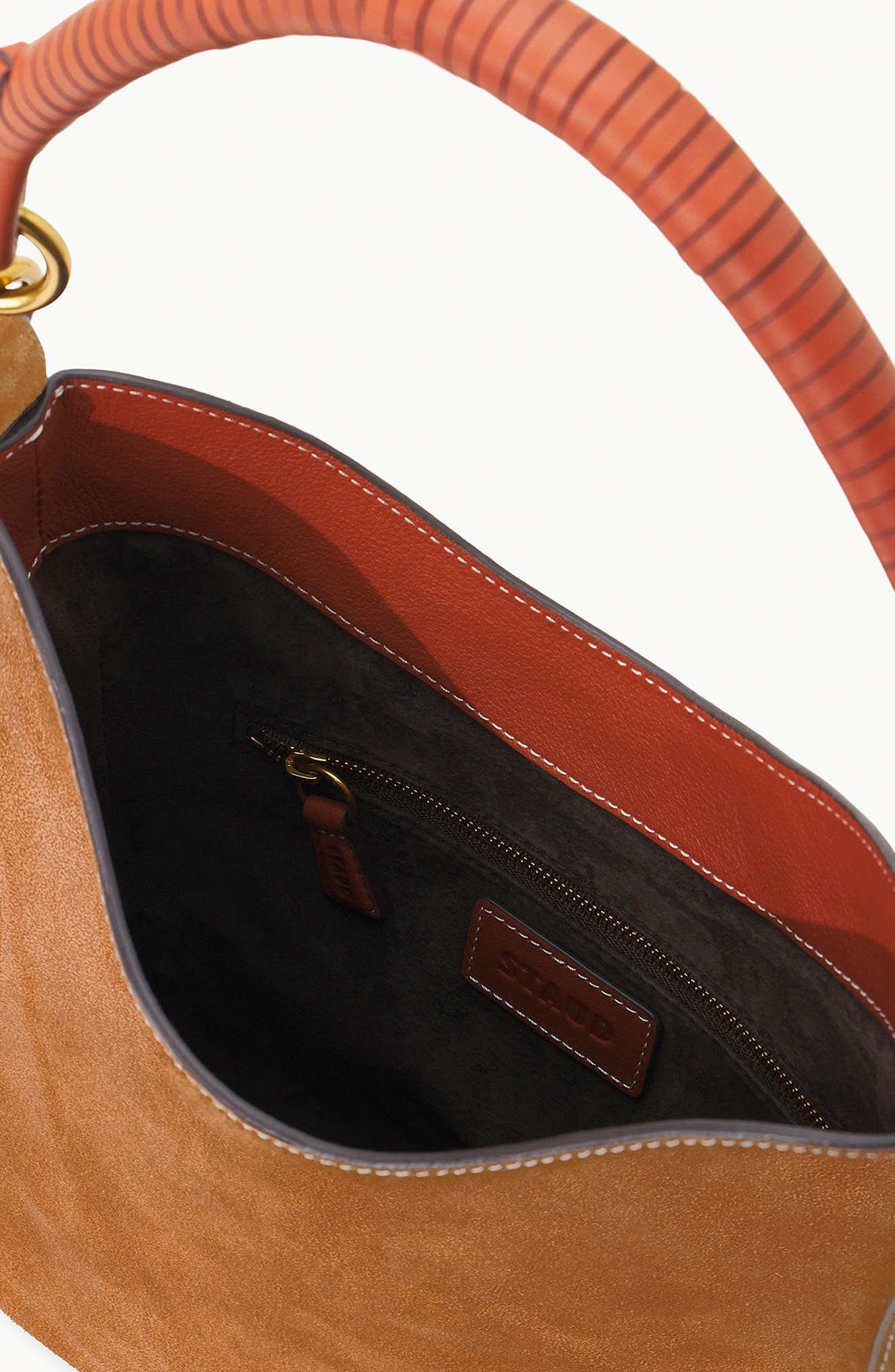 Mel Suede Shoulder Bag, Alternate, color, TAN