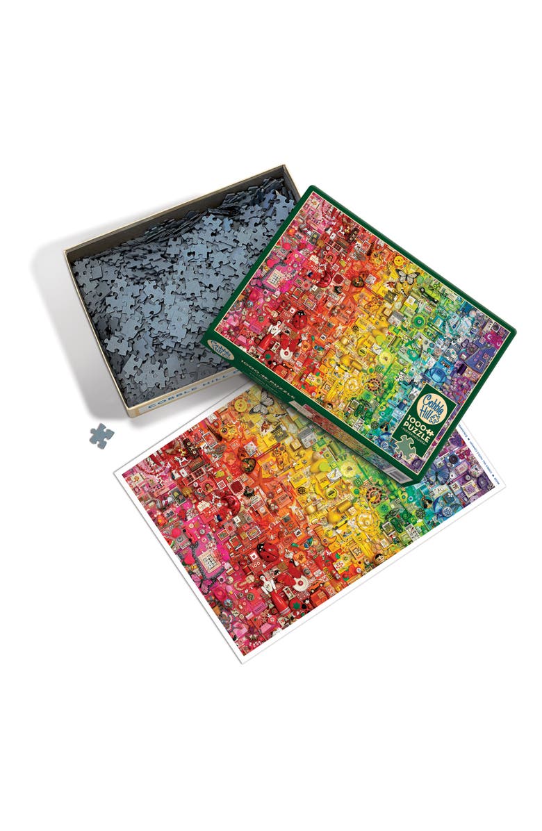 Cobble Hill 1000 Piece Puzzle Colourful Rainbow, Alternate, color, Multicolored