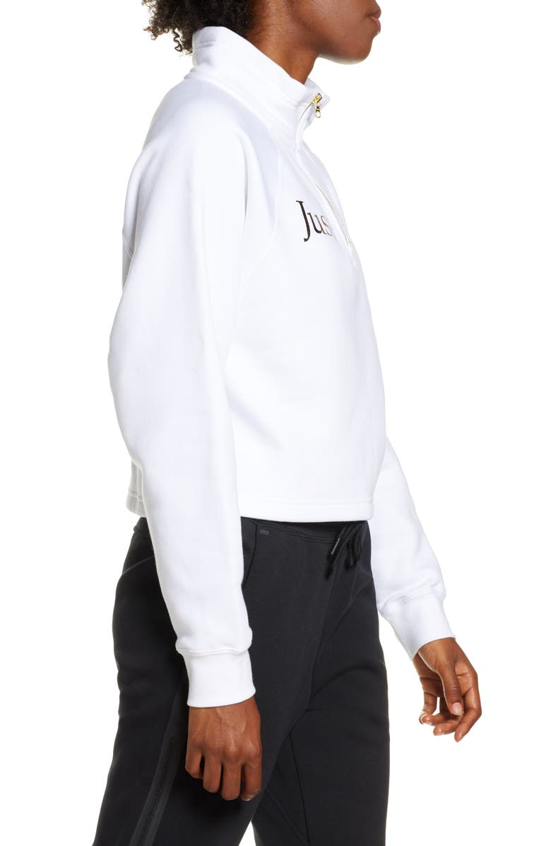 Nike Sportswear Shine Quarter Zip Crop Pullover, Alternate, color,