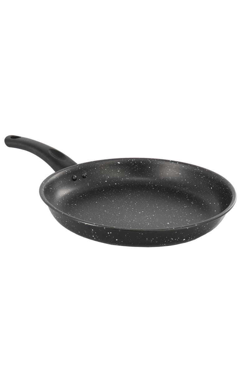 Gibson Home Delhi 11 Inch Round Nonstick Carbon Steel Frying Pan, Main, color, White