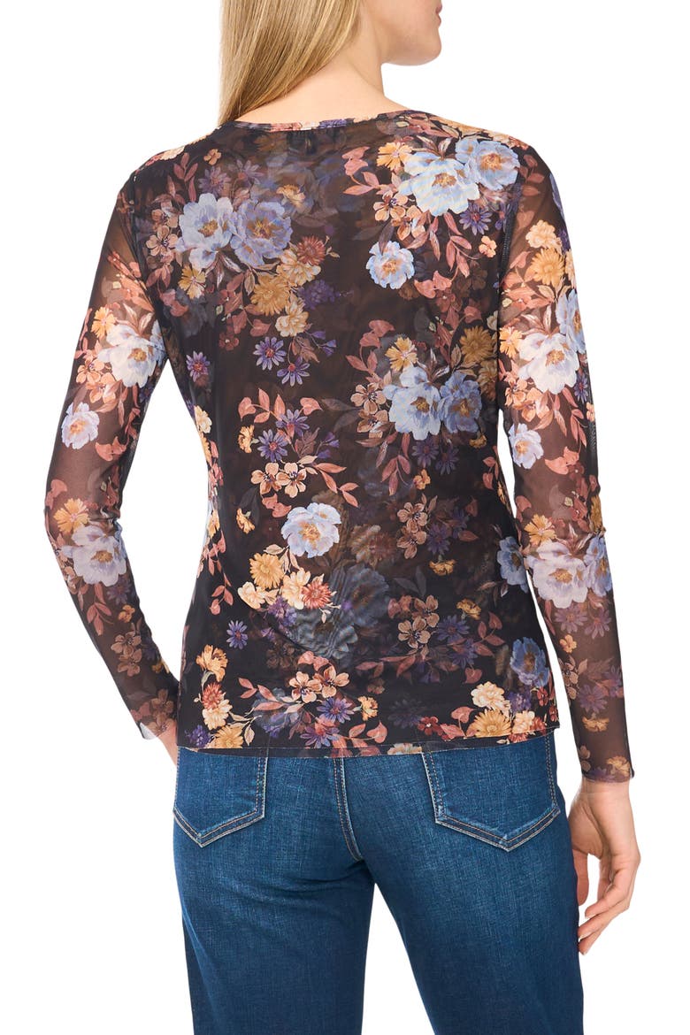 Long Sleeve Mesh Top, Alternate, color, RICH BLACK