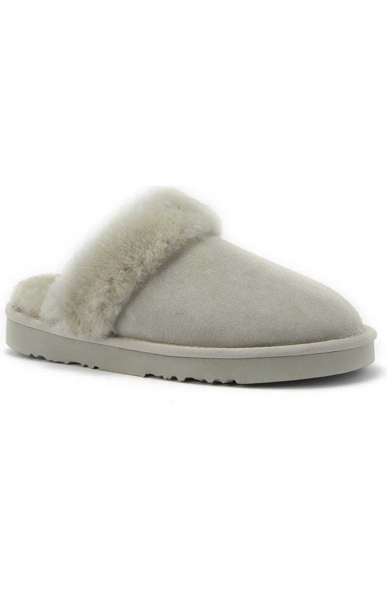 Australia Luxe Collective Mool Genuine Shearling Slipper, Main, color, Ice Gray