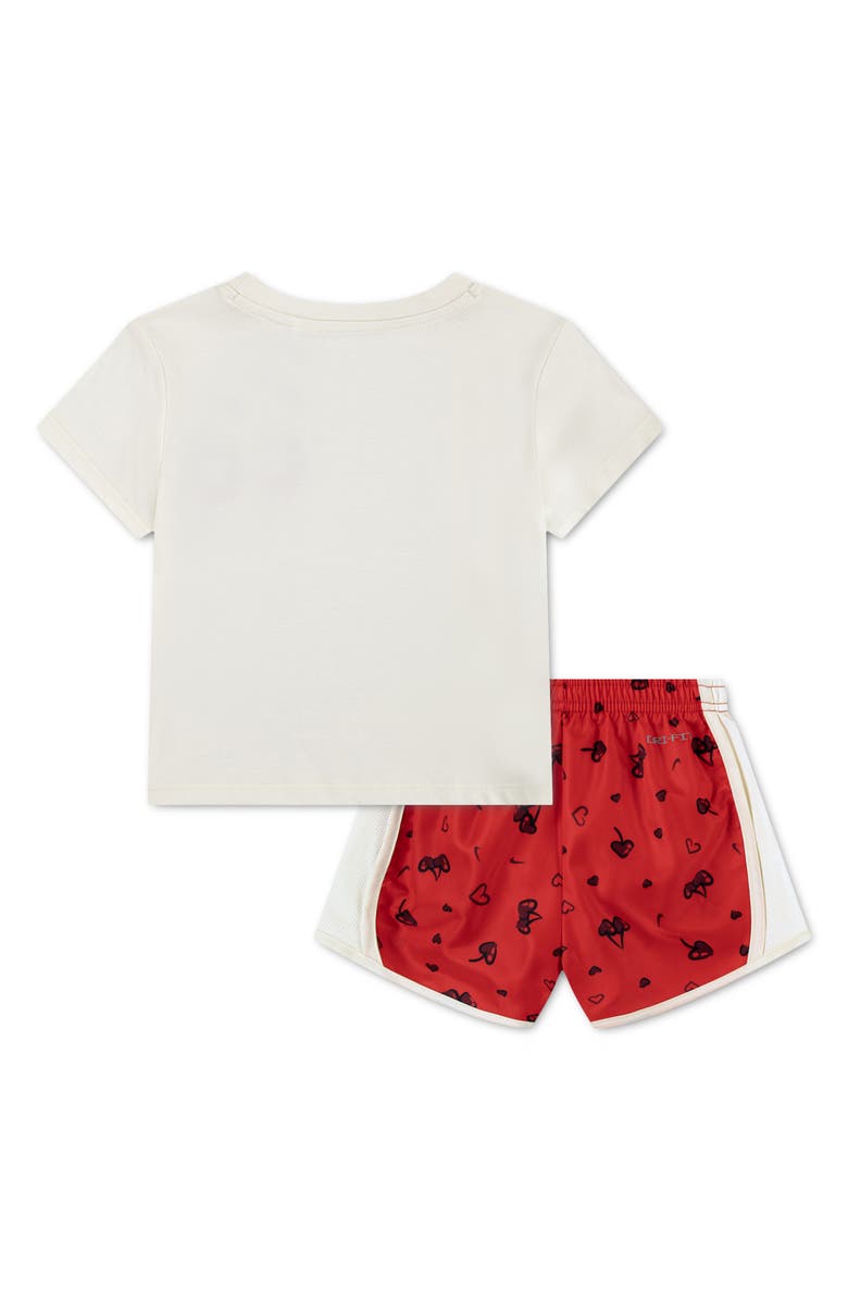 Nike Kids' Swoosh Logo Graphic T-Shirt & Shorts Set, Alternate, color, University Red