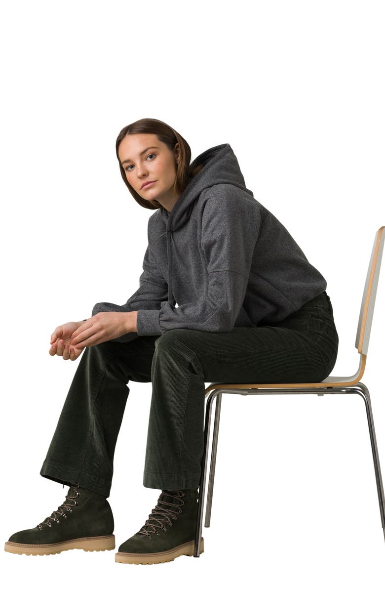 prAna Ziller Recycled Wool Blend Hoodie, Alternate, color, Heather Grey