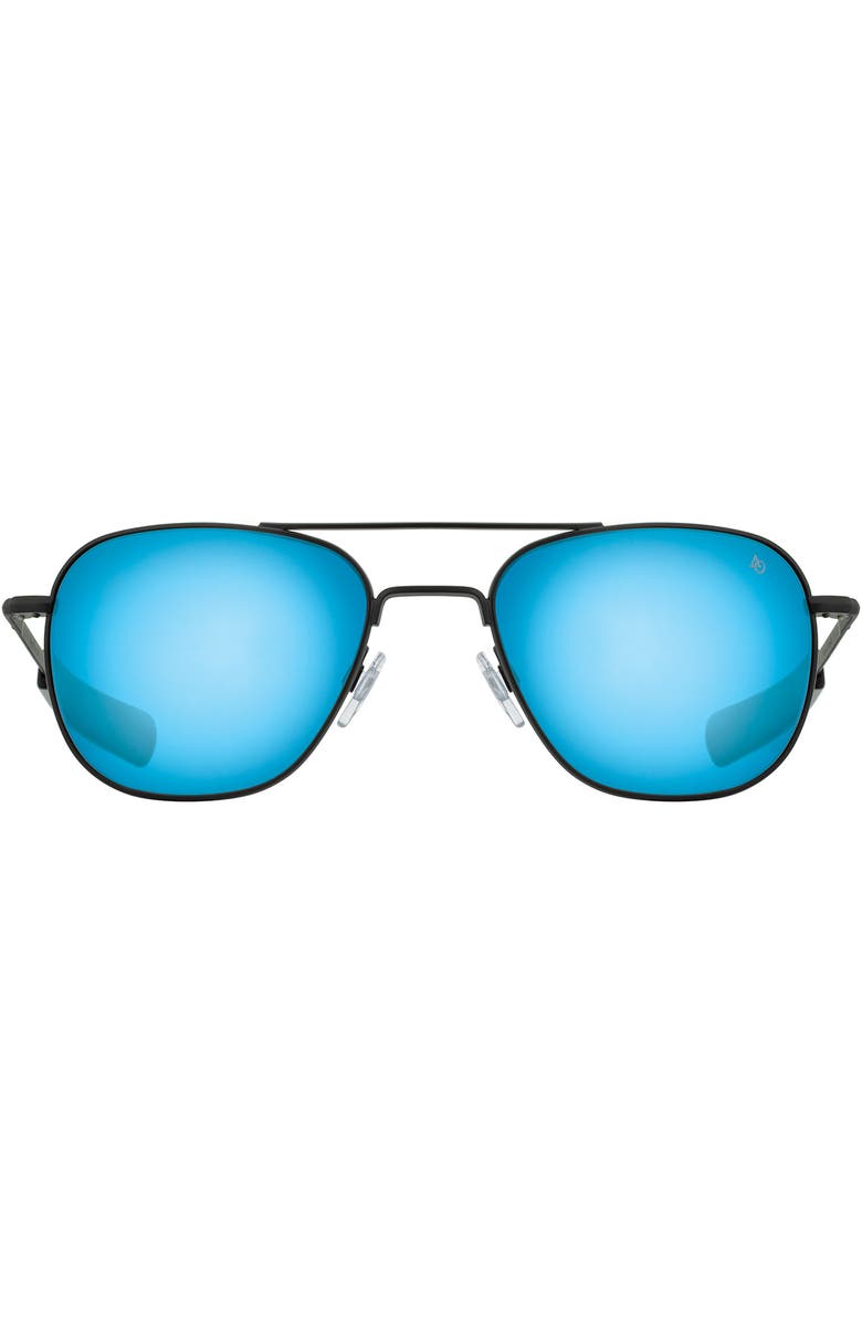 American Optical Original Pilot 52mm Aviator Glass Non Polarized, Alternate, color, Black - Bmg