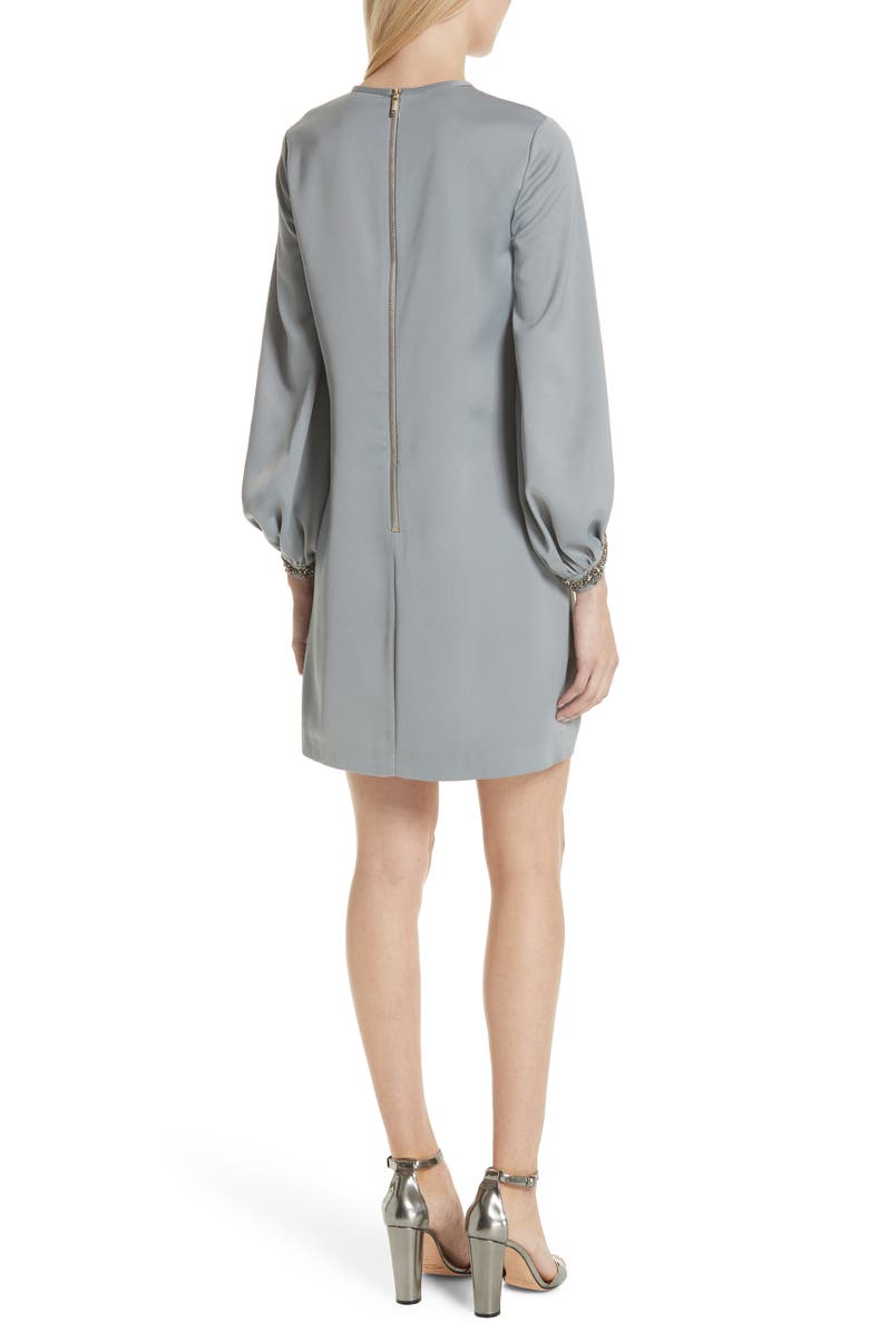 Ted Baker London Joele Embellished Cuff Shift Dress, Alternate, color, 