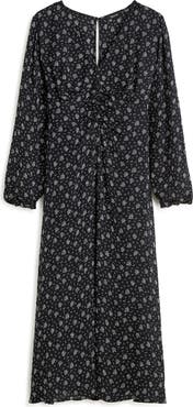 Madewell Ruched Midi Dress