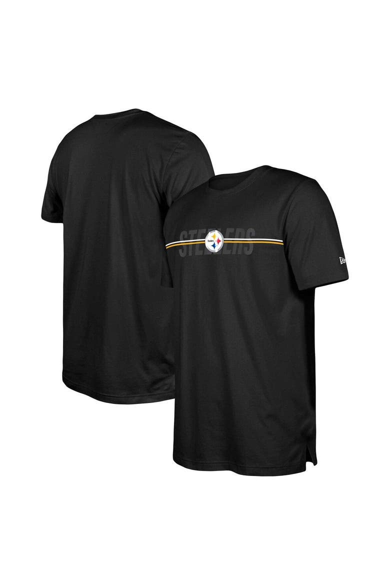 Men's New Era  Black Pittsburgh Steelers 2023 NFL Training Camp T-Shirt, Alternate, color, Black