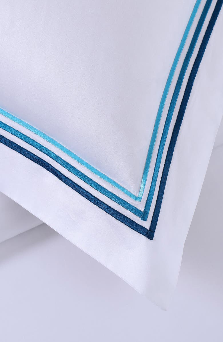 Pure Parima Egyptian Cotton Sateen Bratta Embroidery Triple Luxe Sateen 3-Piece Duvet Cover Set, Alternate, color,