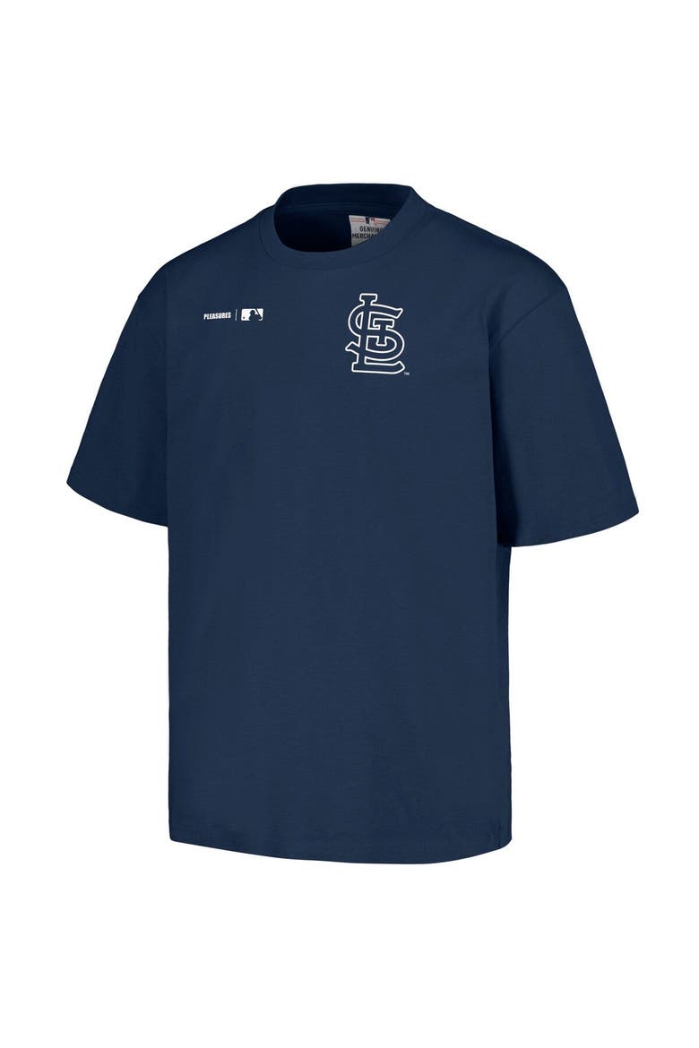 Men's PLEASURES  Navy St. Louis Cardinals Precision T-Shirt, Alternate, color, Navy