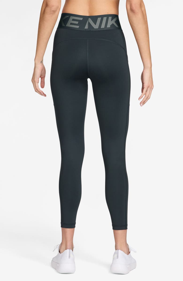 Nike Pro Sculpt High-Waisted Pocket 7/8 Leggings, Alternate, color, 390 Seawd/ White