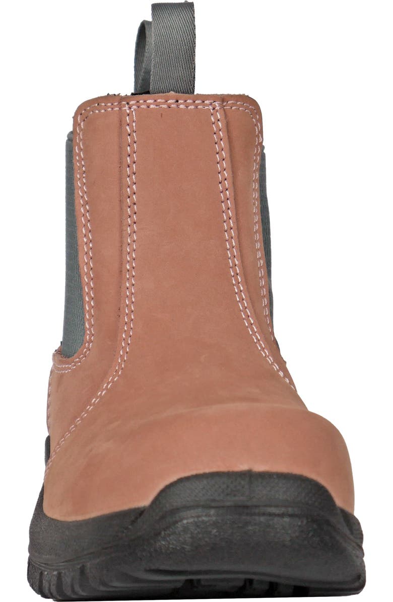Moxie Trades Moxie Angelina Womens Composite Toe Chelsea Work Boot, Alternate, color, Pink
