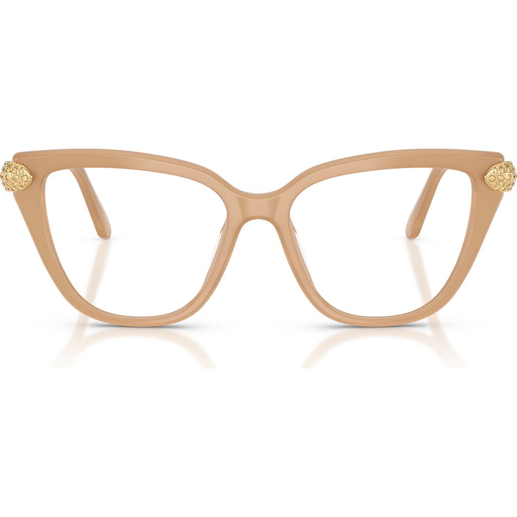 Swarovski 54mm Cat Eye Optical Glasses In Neutral
