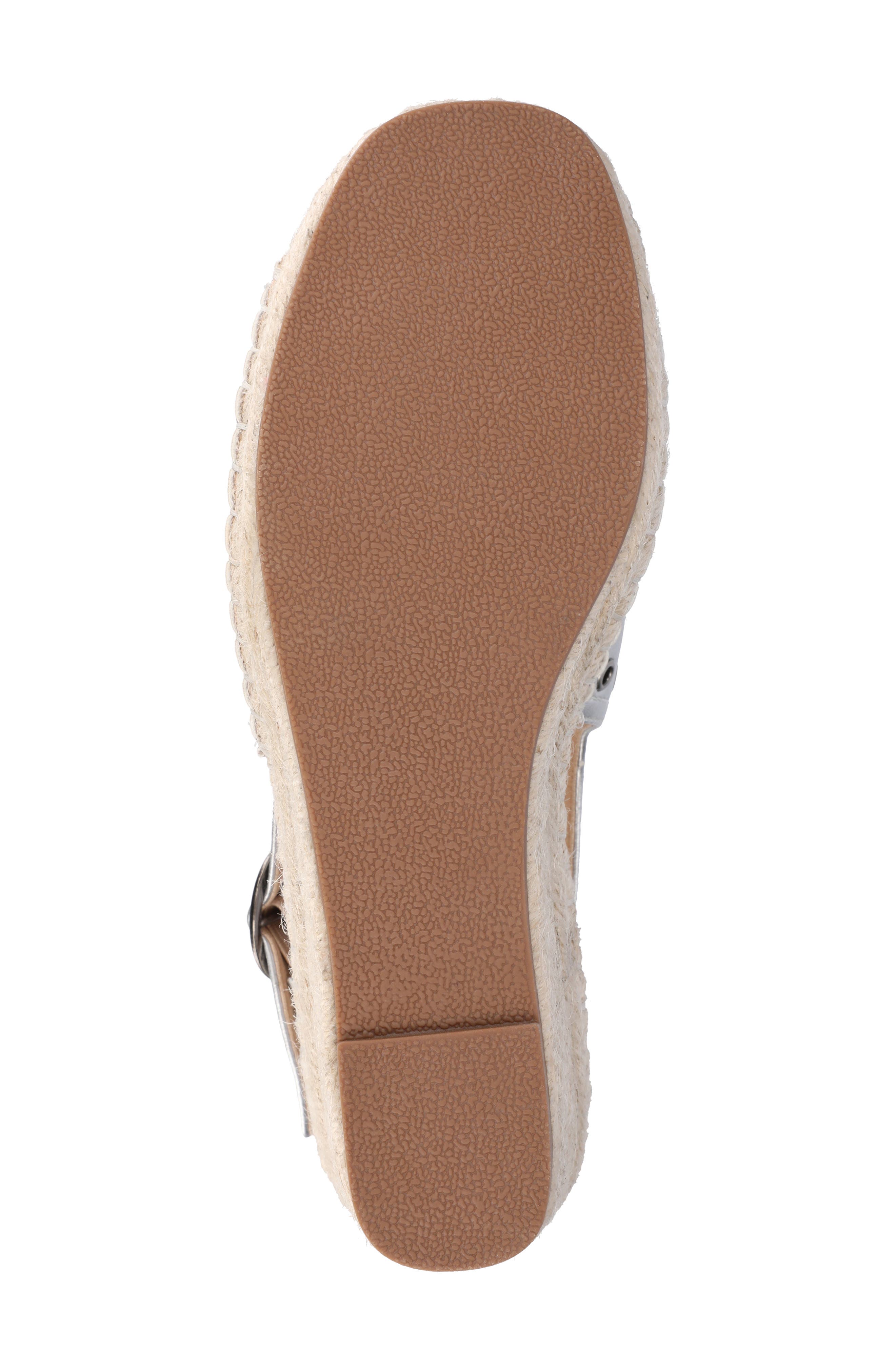 Crisie Espadrille Wedge Sandal, Alternate, color, SILVER