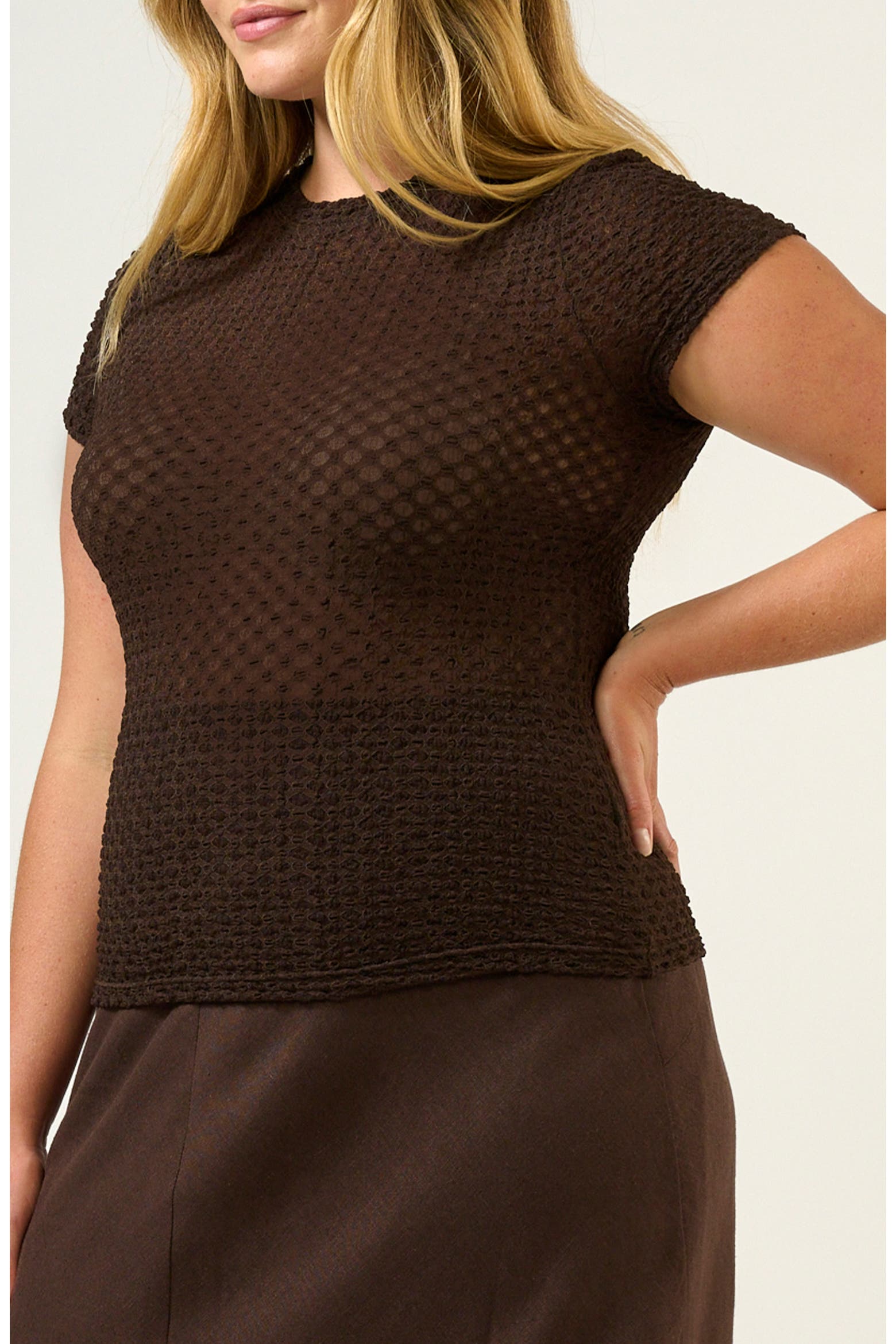 Color/texture List Estelle Naomi Texture Knit Top (Women) | Nordstrom