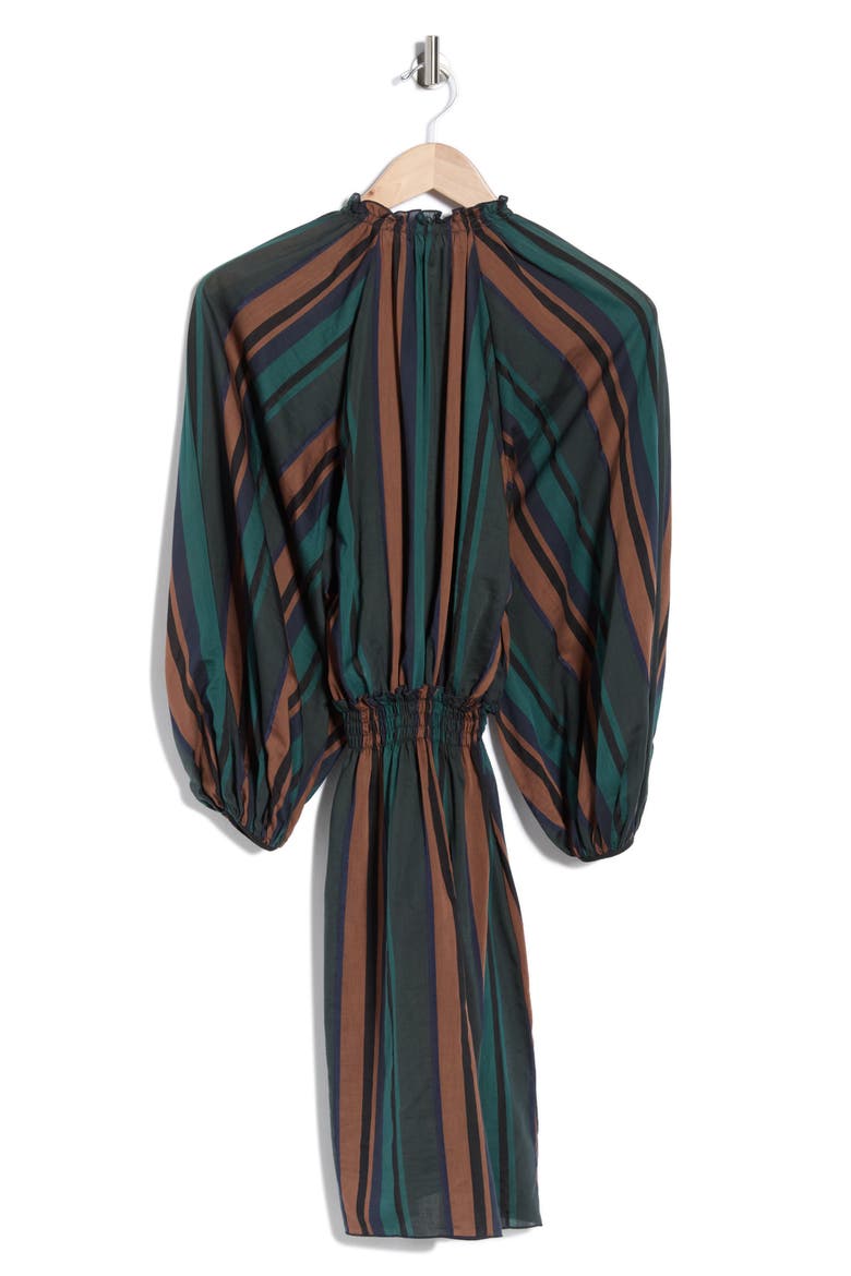 Cotton & Silk Blend Dress, Alternate, color, FIR
