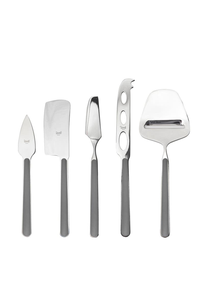 Mepra Fantasia Cheese Knives - 5 Pieces, Main, color, Vicuna