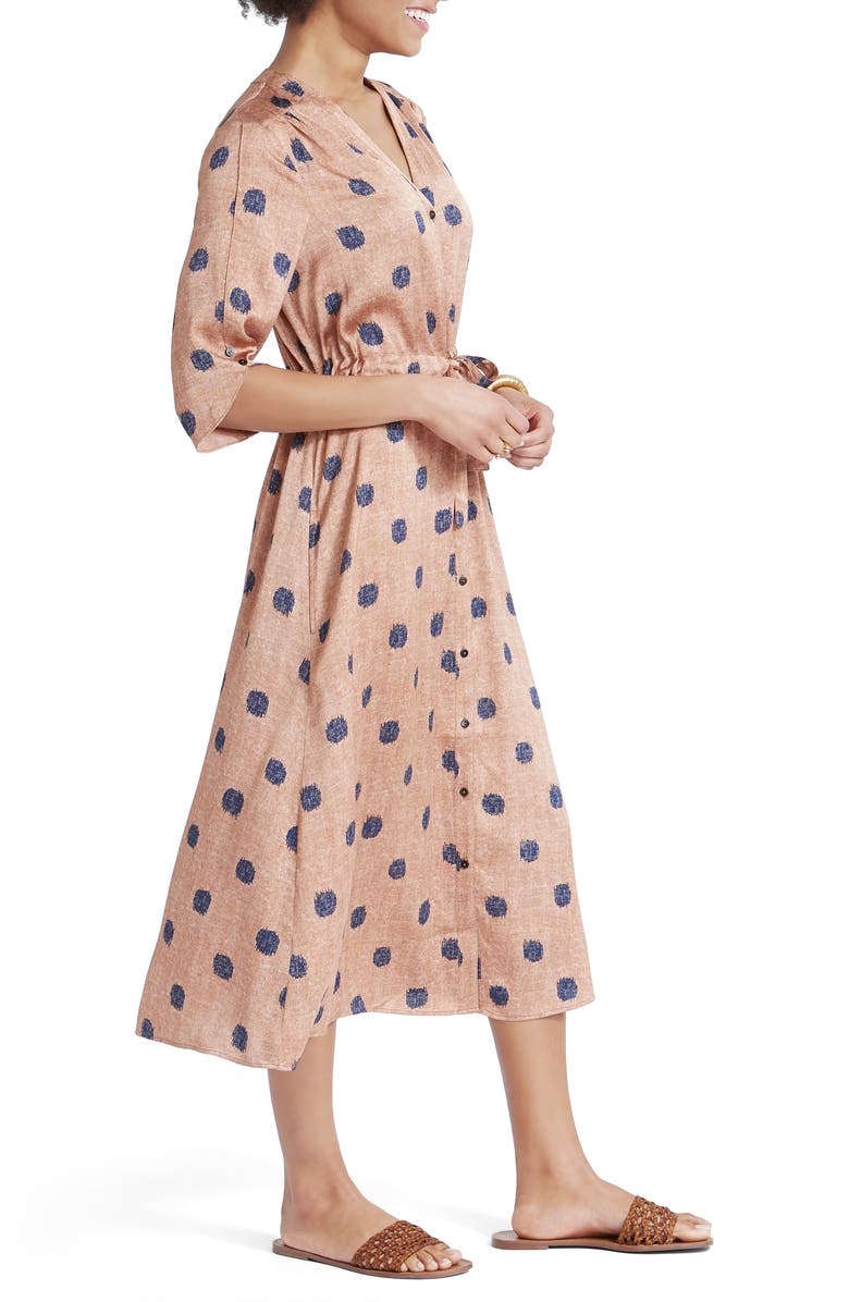 NIC+ZOE Bengal Midi Shirtdress, Alternate, color,