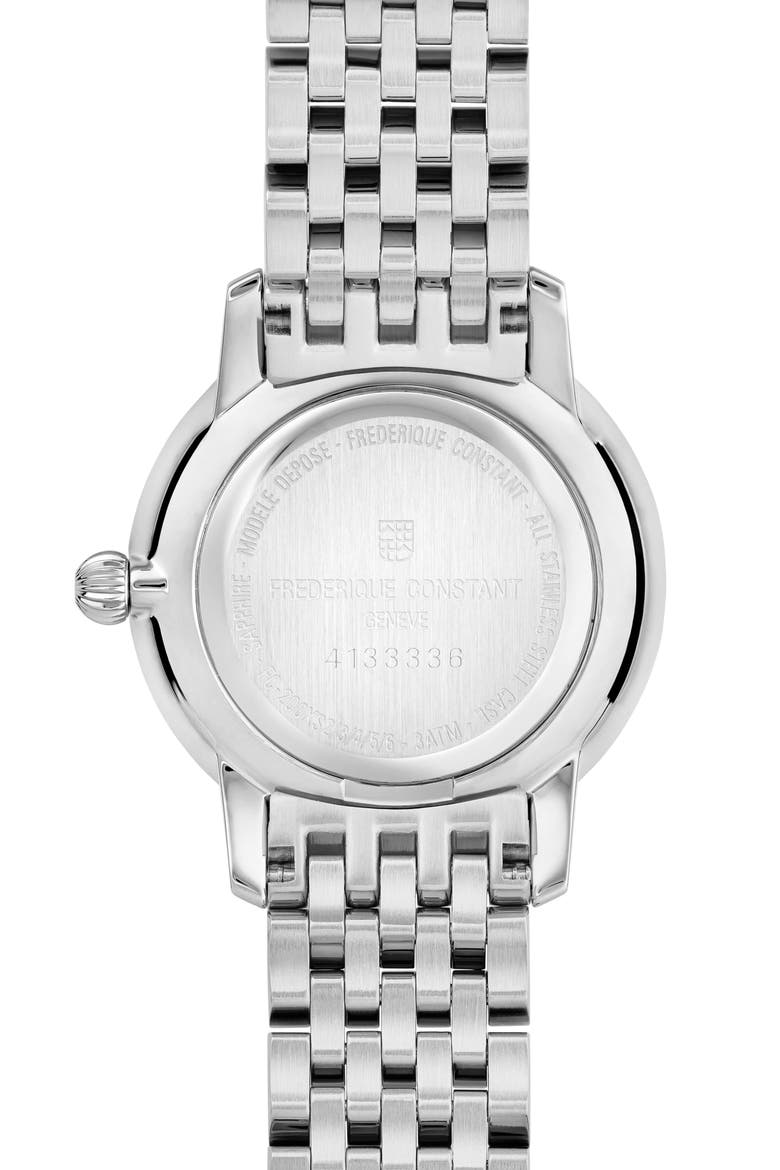 Classic Slimline Bracelet Watch, 25mm, Alternate, color, SILVER-TONE