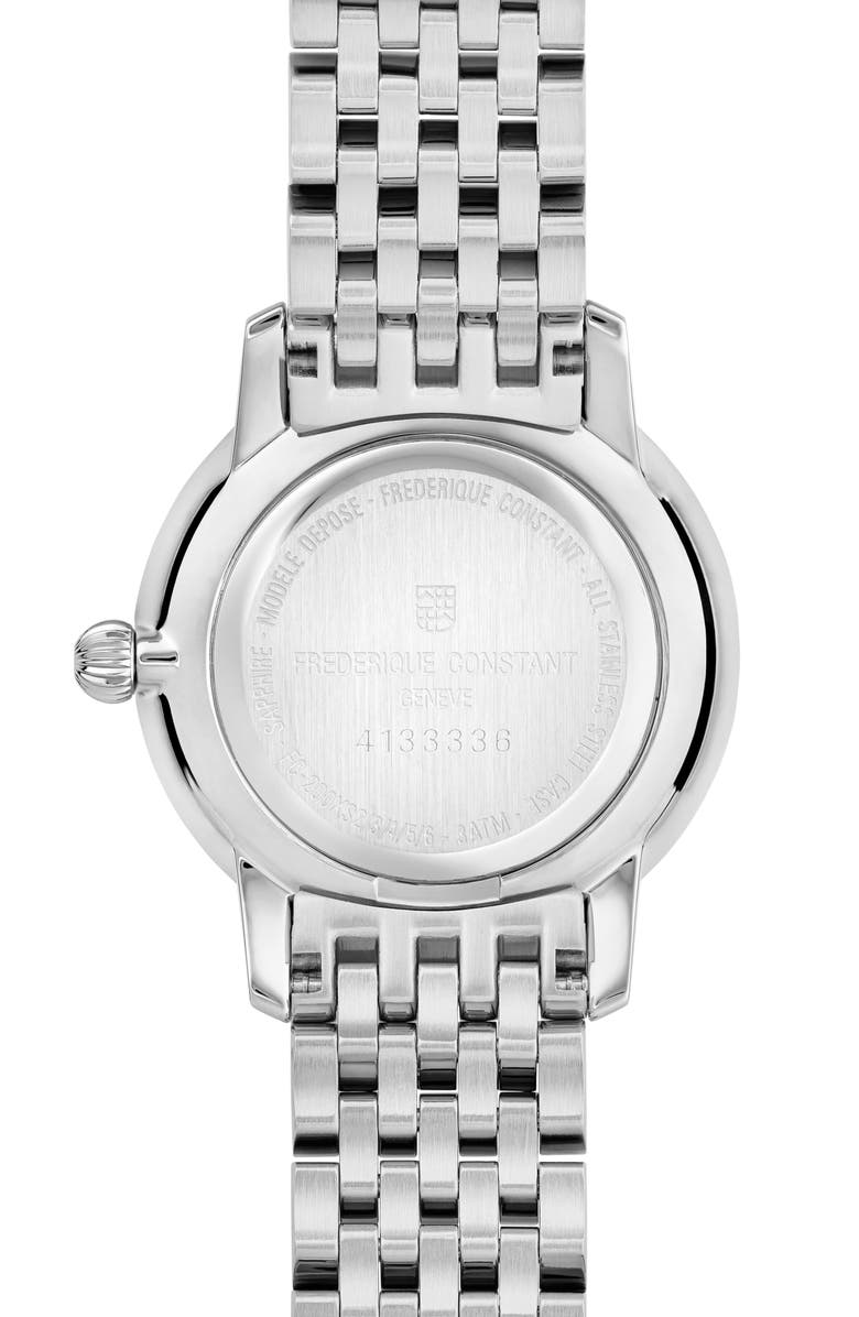 FREDERIQUE CONSTANT Classic Slimline Bracelet Watch, 25mm, Alternate, color, Silver-Tone