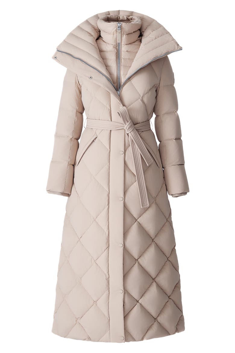 Laurella 2-in-1 Belted Quilted Down Long Coat, Alternate, color, LIGHT CAMEL