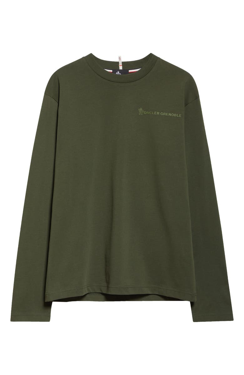 Moncler Embroidered Logo T-Shirt, Alternate, color, Amber Toned Olive
